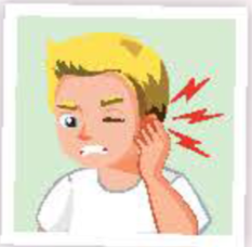 <p>sự đau tai</p>