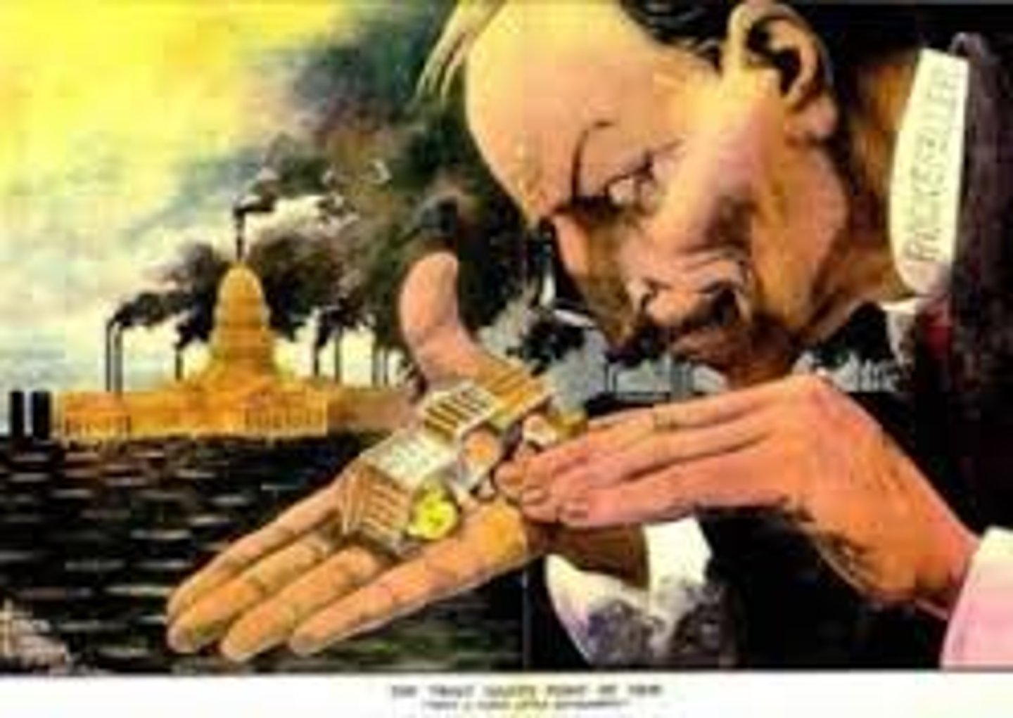 <p>a negative term for business leaders that implied they built their fortunes by stealing from the public</p>