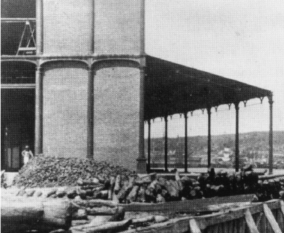 <p><span style="font-family: Arial; font-size: 21px;">(a): Santa Catalina Sugar Warehouse</span></p><p><span style="font-family: Arial; font-size: 21px;">(b): James Bogardus</span></p><p><span style="font-family: Arial; font-size: 21px;">(c): Havana, Cuba</span></p><p><span style="font-family: Arial; font-size: 21px;">(d): 1850s</span></p><p><span style="font-family: Arial; font-size: 21px;">(e): n/a</span></p>