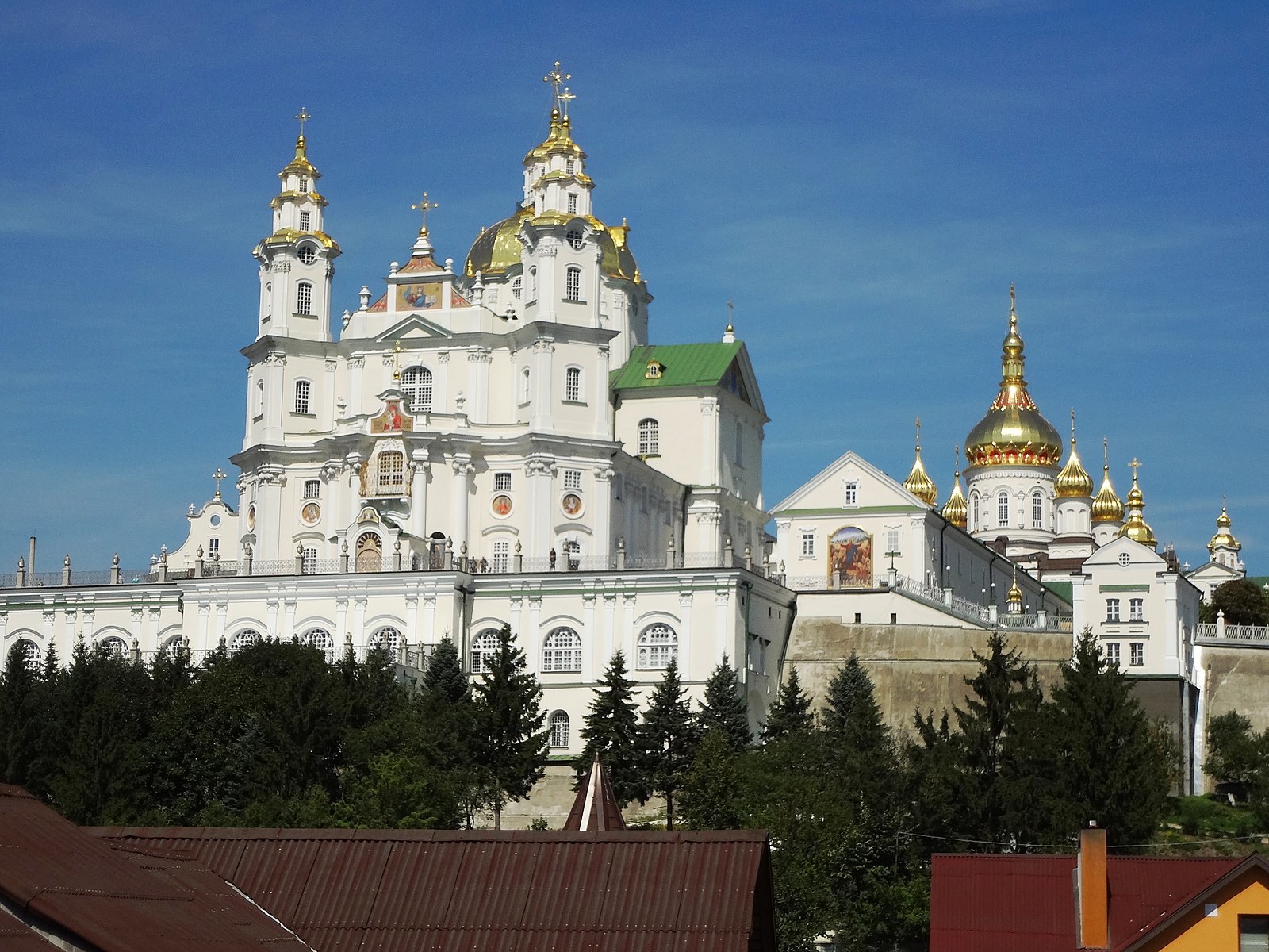 <p>Успенський собор Почаївської лаври, 1771-1783 рр.</p><p>Стиль бароко</p>