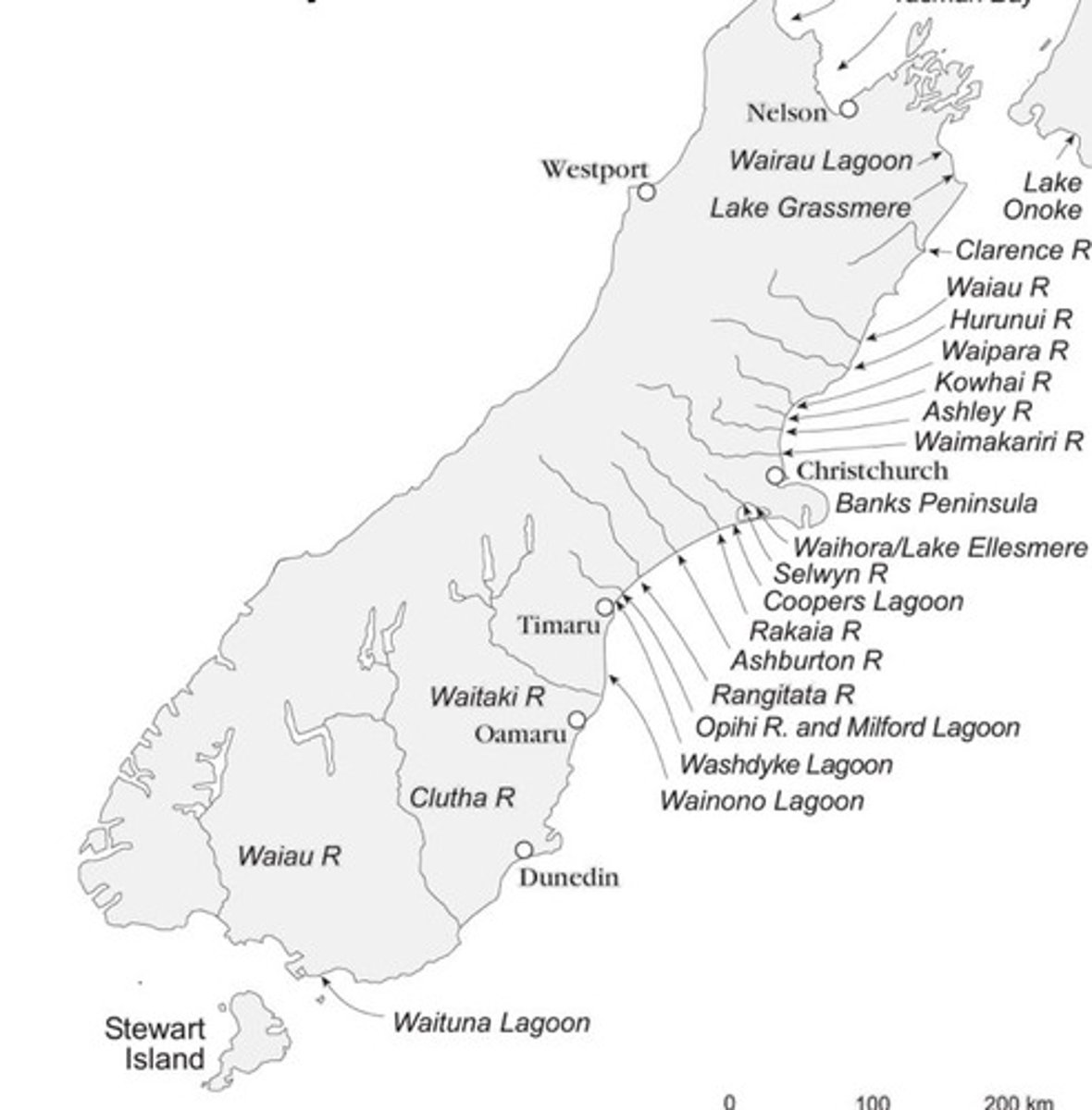 <p>Lagoons that form at the mouths of braided rivers.</p>