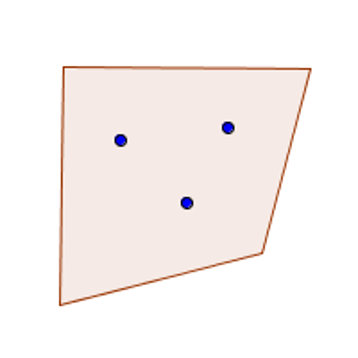 <p>at least three noncollinear points (postulate)</p>