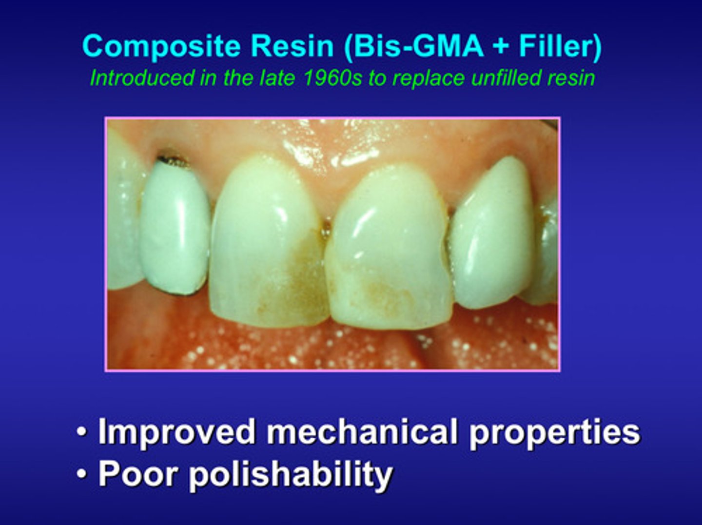 <p>1) improved mechanical properties</p><p>2) but still has poor polishability due to color stability and surface texture</p>