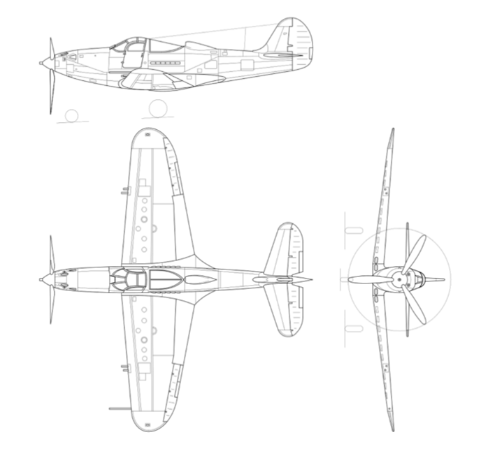 <p>Engine in the center of the airframe</p><p>Neutrally stable</p><p>Me 509 and Yokosuka R21Y tried to copy this aircraft</p>