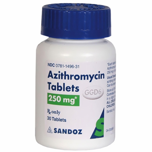 <p>Azithromycin (oral, injection)</p>