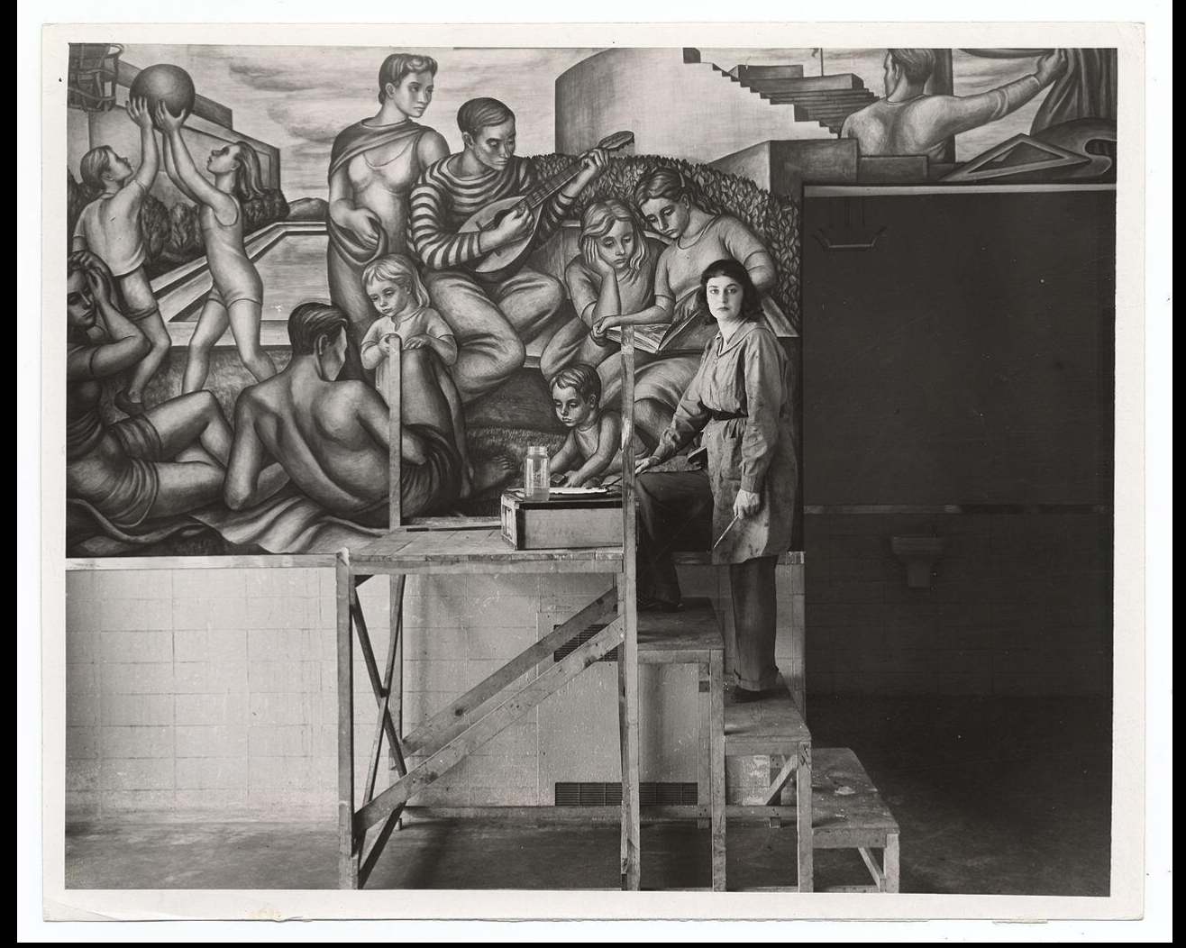 WPA “Social Realist” Mural, 