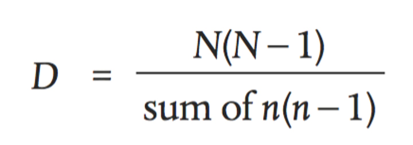 <p>N = total, n = for each species</p>