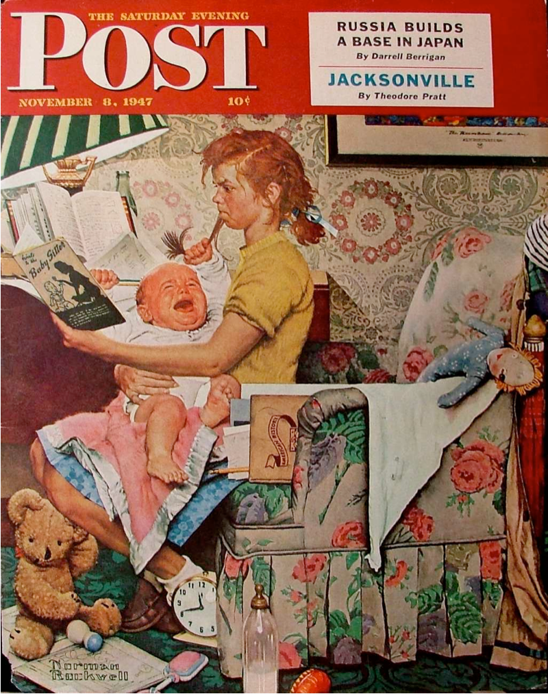 <p><span style="color: rgb(34, 87, 122)"><strong>“The Babysitter” Cover for <em>The Saturday Evening Post</em></strong></span></p>
