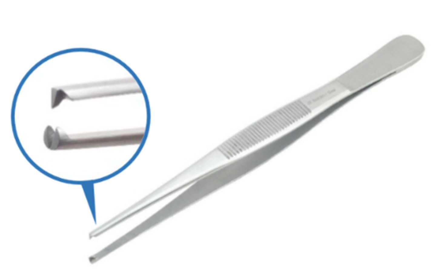 <p>tweezer-like forceps whose primary function is to manipulate tissue; the tips have multiple teeth that provide a secure grip</p>