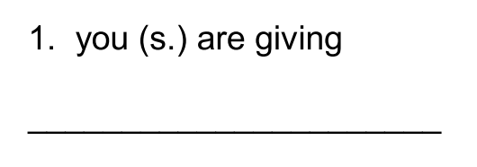 <p>II. Translate into Latin. (15 pts.)</p>