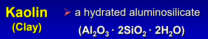 <p>a hydrated aluminosilicate </p>