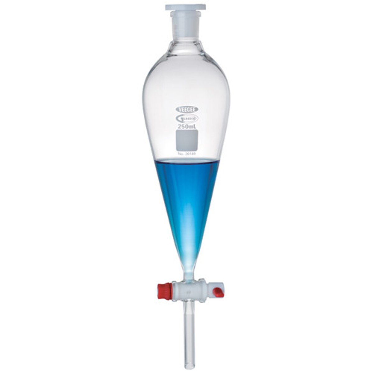 <p>is a piece of laboratory glassware used in liquid-liquid extractions to separate (partition) the components of a mixture between two immiscible solvent phases of different densities.</p>