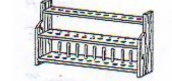<p>for holding on or more test tubes</p>