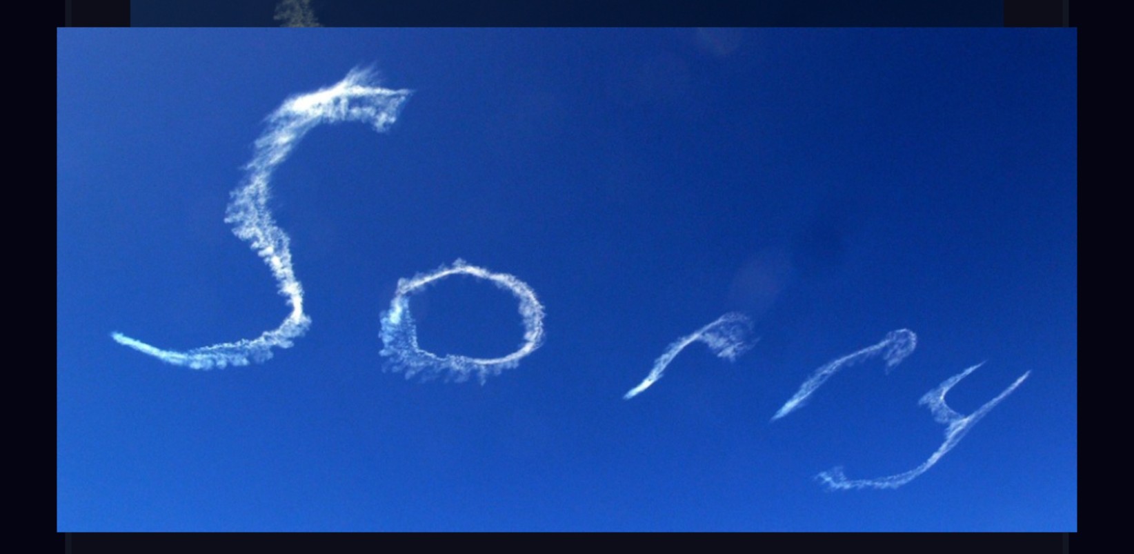 <p>12 Apologize</p>