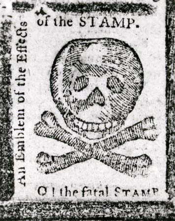 <p>The Stamp Act - Passed in 1765</p>