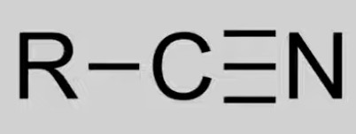 <p>Contain C≡N triple bond. </p><p>General formula: C<sub>n</sub>H<sub>2n+1</sub>N. </p><p>Reactions not covered in IB.</p>