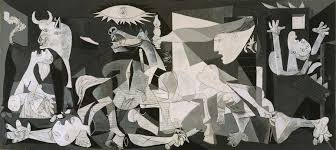 <p>A powerful anti-war painting that depicts the suffering and chaos caused by the bombing of Guernica during the Spanish Civil War, symbolizing the horrors of war. </p>