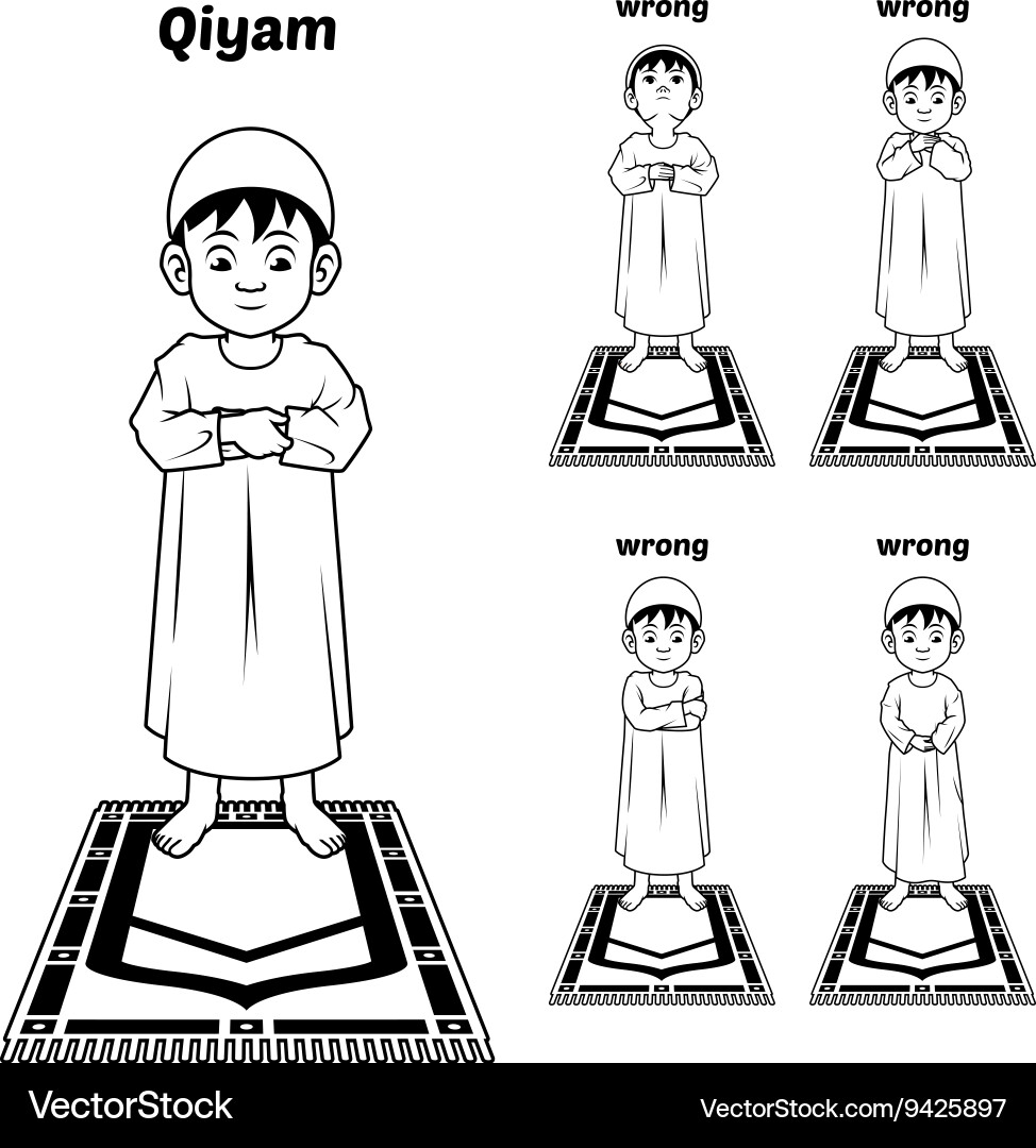 <p>Standing during prayer</p>