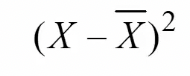 * Sir Ronal Fisher
  * Statistician and biologist
* Square the deviation, having the same effect as the absolute deviation, but without the negative sign, and the zero sum problem is solved
