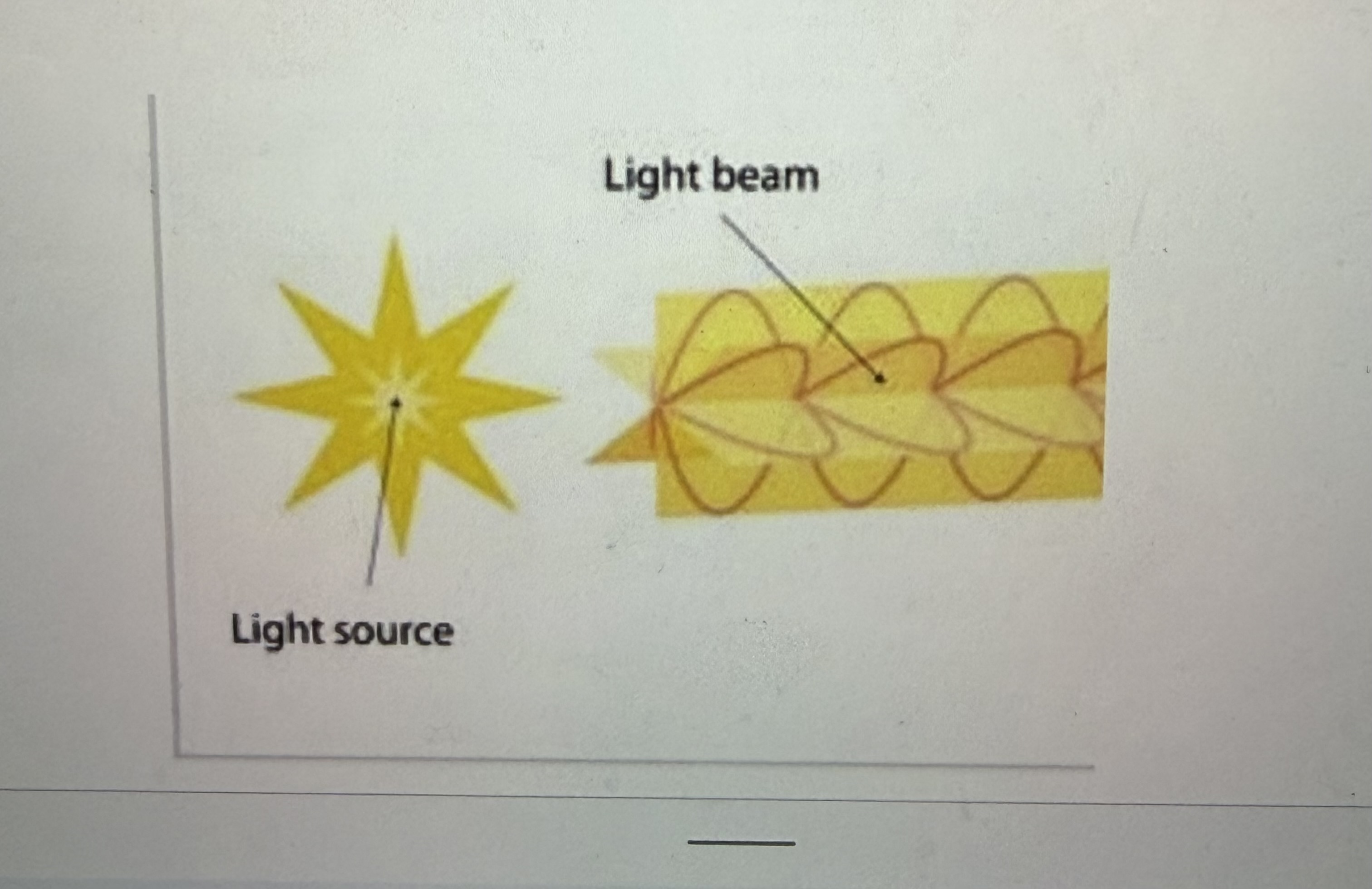 <p>Light from natural sources (sun) and most artificial sources like light bulbs is oriented in all different directions</p>