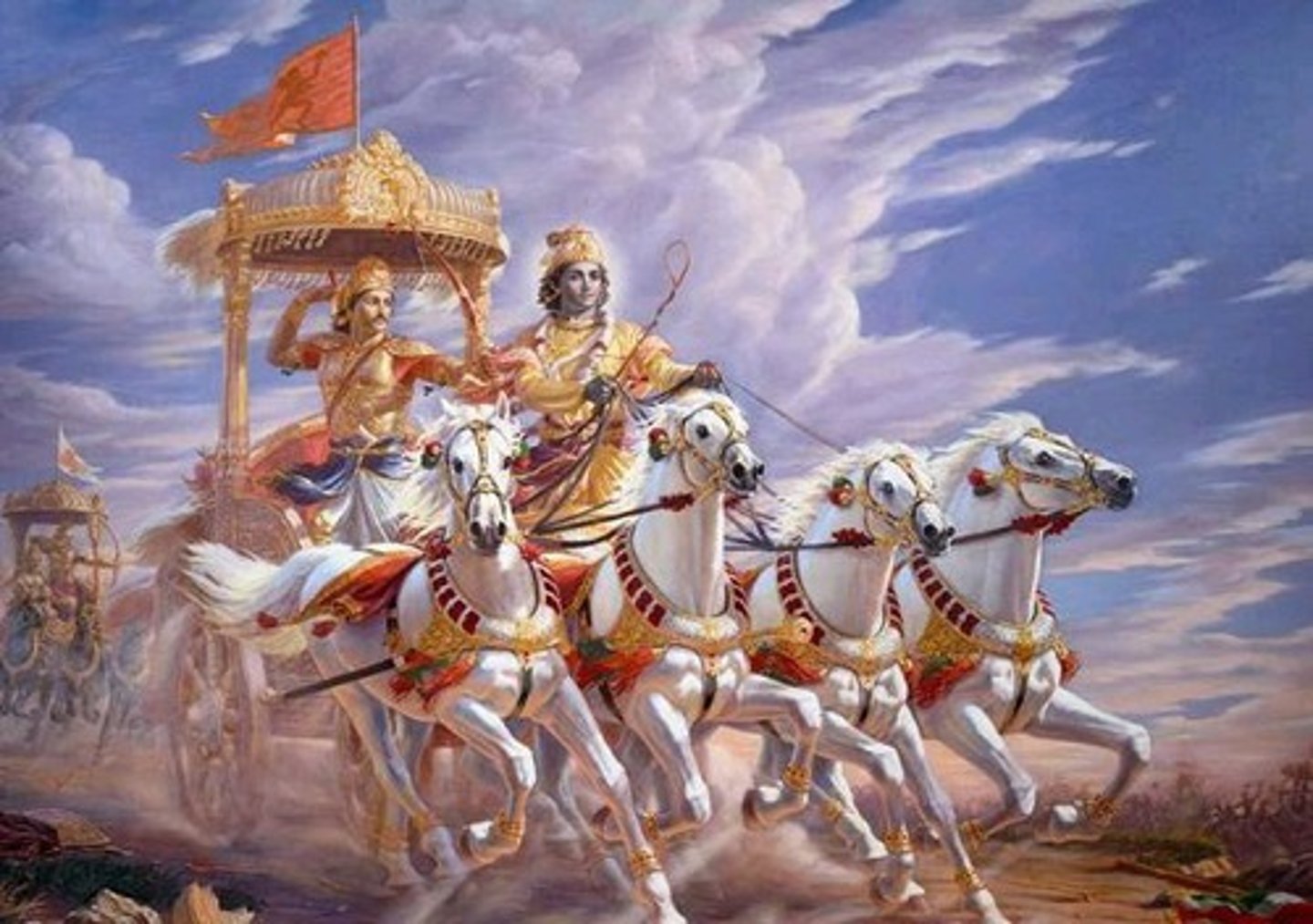 <p>epic Sanskrit poem about a civil war between two groups of cousins</p>