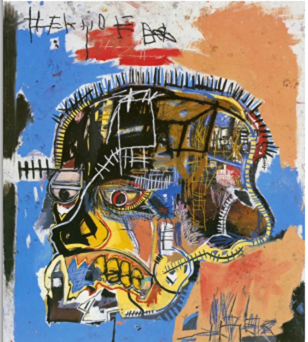 <p>an artist born in NY, of a Haitian + Puerto Rican descended, who started as a graffiti artist. Mom inspired his art</p>
