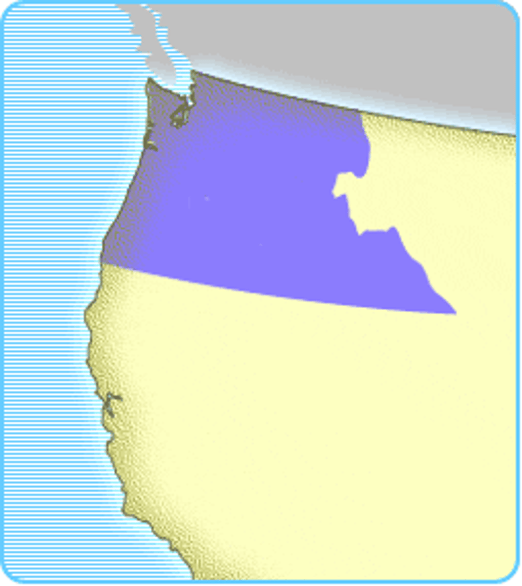 <p>- In 1825, both the United States and Great Britain claimed Oregon but agreed to a peaceful "joint occupation"</p><p>- The first American settlers to travel to Oregon were missionaries who hoped to spread Christianity to the Native American tribes living there</p><p>- They wrote letters home describing Oregon as a "pioneer's paradise" for its sunny weather, lack of disease, vast amount of trees, and available farmland</p><p>- In 1846, the United States agreed to split Oregon with Great Britain at the 49th parallel, which is the modern-day border between the US and Canada</p>