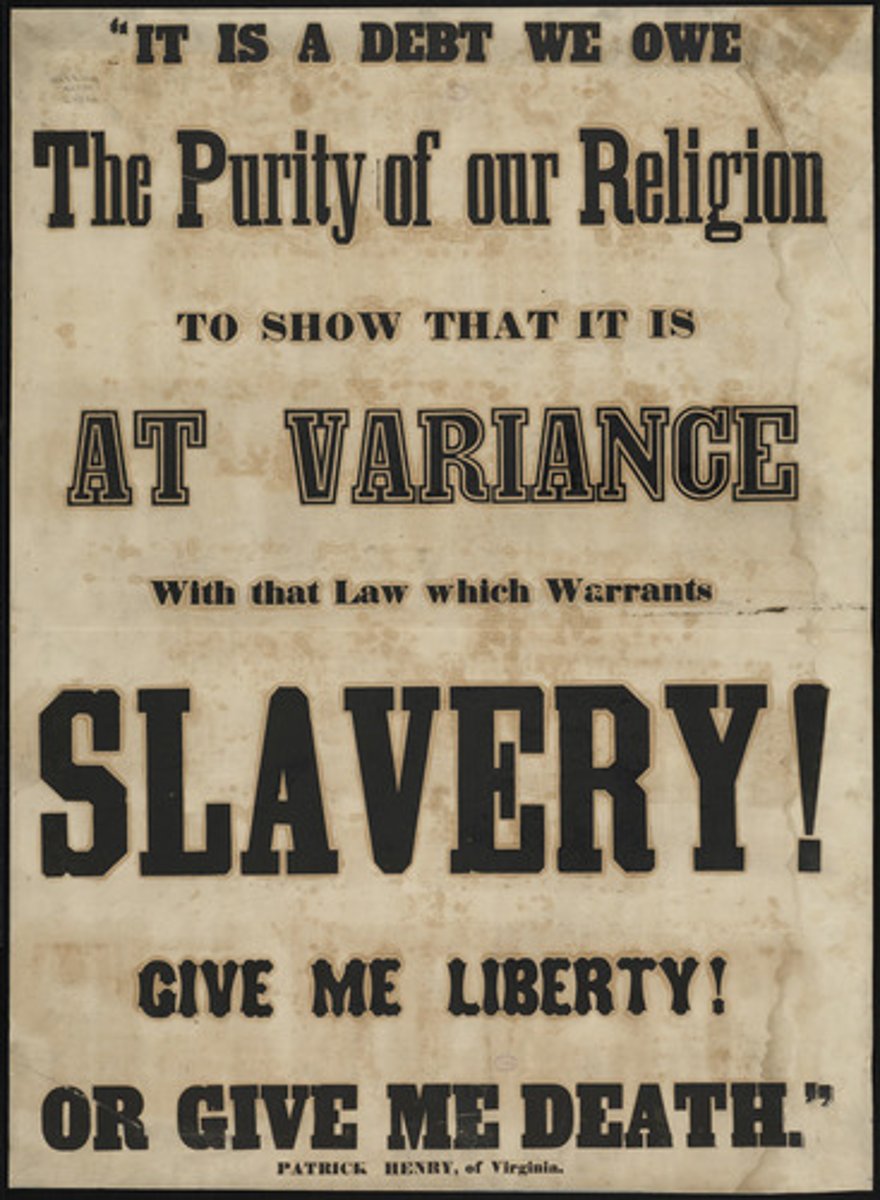 <p>An international movement that between approximately 1780 and 1890 succeeded in condemning slavery as morally repugnant</p><p>and abolishing it in much of the world; the</p><p>movement was especially prominent in Britain and</p><p>the United States.</p>