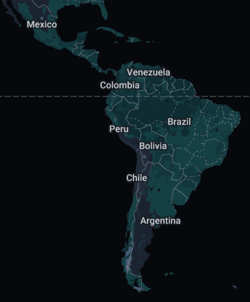 <p>South America</p>