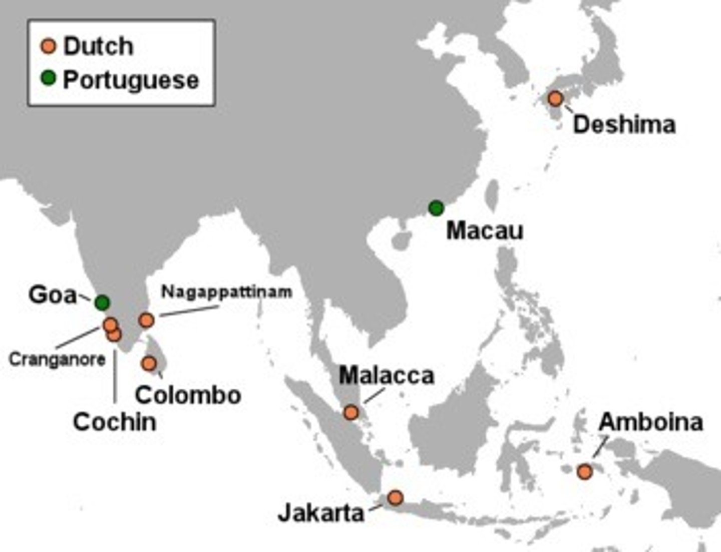 <p>16th Century. Built initially by the portuguese, these were used to control the trade routes by forcing merchant vessels to call at fortified trading sites and pay duties there.</p>