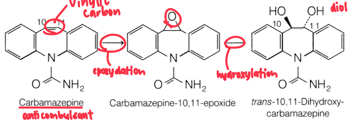 <ul><li><p>Carbon that is apart of a double bond</p></li><li><p>C=C</p></li></ul><p></p>