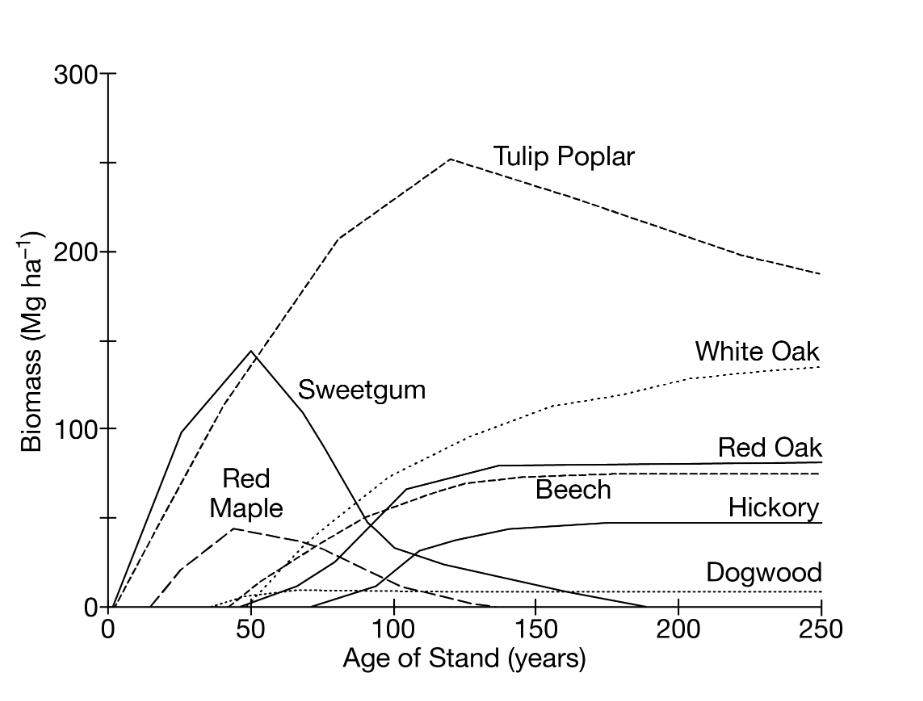 <p><span><span>Based on the graph above, which of the following years postdisturbance had the greatest species richness?</span></span></p>