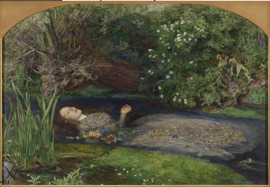 <p>Ophelia John Everett Millais 1851-52</p>
