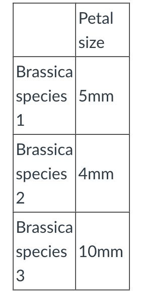 <p>Describe the steps you might take to graph the following information appropriately. Think about the process you would think through to make a correct graph and describe what you would do. You can make a list.</p>