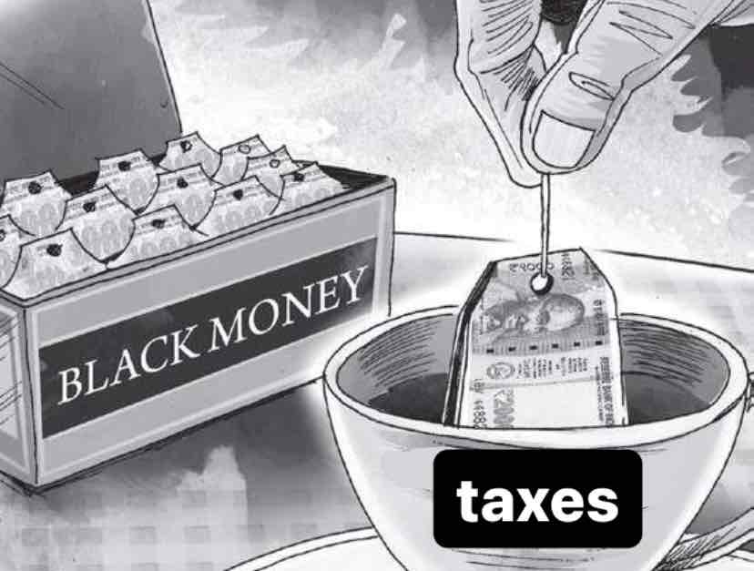 <p>Black money </p>