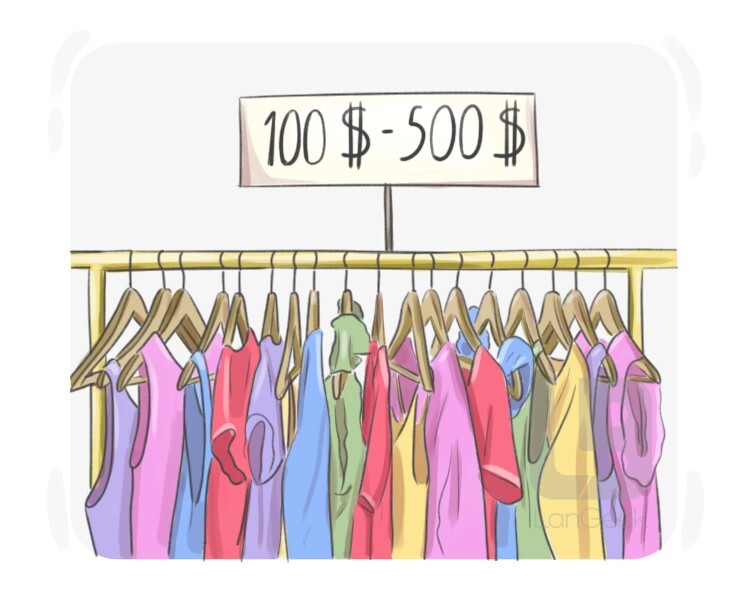 <p>The distance between two things, often the maximum and the minimum.</p>