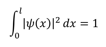 <p>using this normalisation of the wavefunction, calculate A</p><p>(use formula for x = l)</p>
