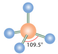 <p>m: tetrahedral e: tetrahedral</p>