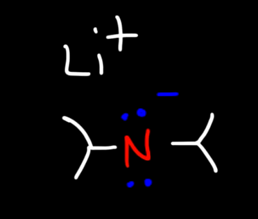 <p>Lithium Diisopropylamide it is a strong bulky base</p>
