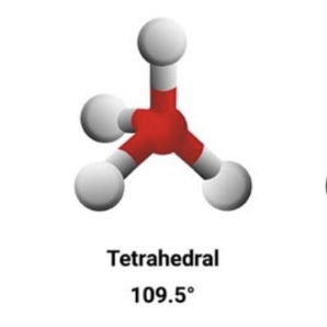 <p>Tetrahedral • 109.5°</p>