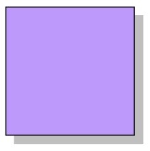 <p>square (shaped)</p>