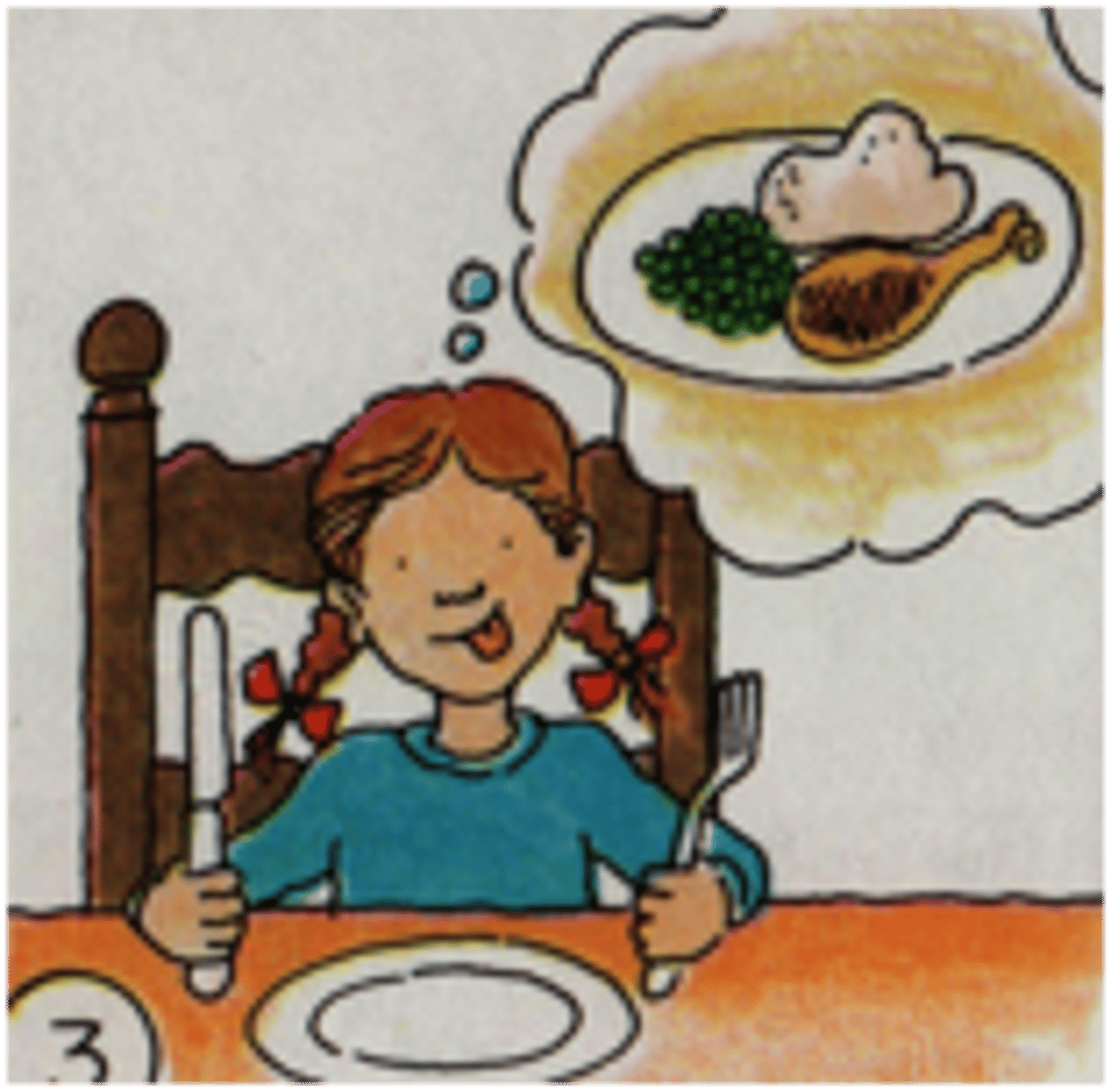 <p>to have hunger</p>