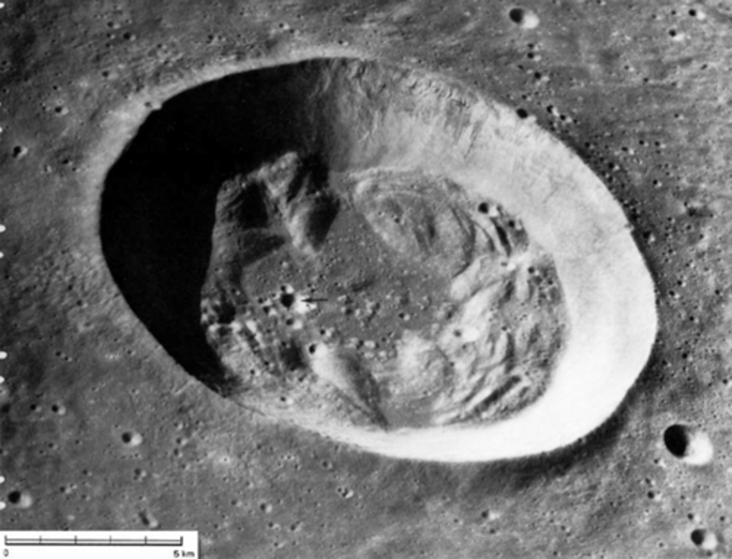 <p>How large is this crater (on a relative scale)?</p><p>How old is the crater (on a relative scale?</p>