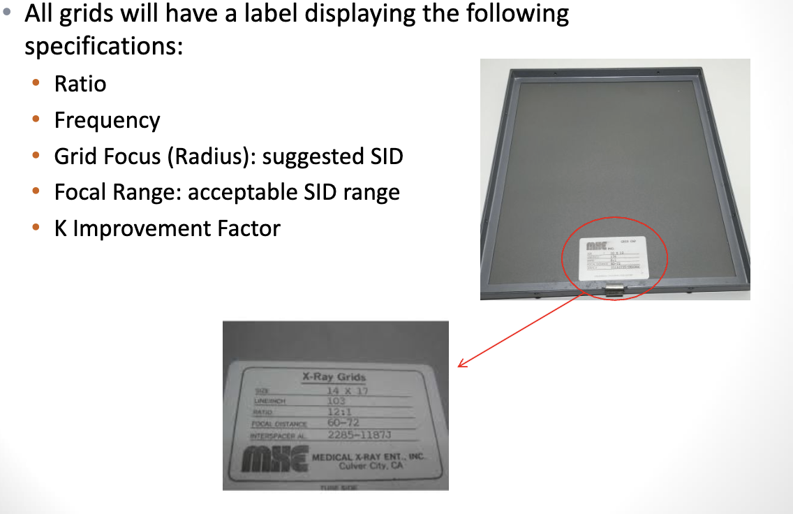 <p><strong>GRID SPECIFICATIONS</strong> <span style="color: rgb(0, 0, 0)">All grids will have a label displaying the following<br>specifications</span></p>