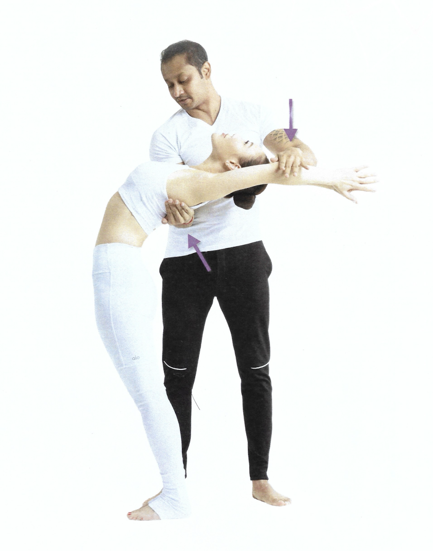 <p>Standing Backward Bend Pose / Raised Arms Pose</p>