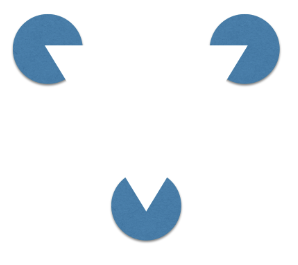 <p>observers tend to look for a discernible pattern, and if necessary the mind will fill the gaps</p>