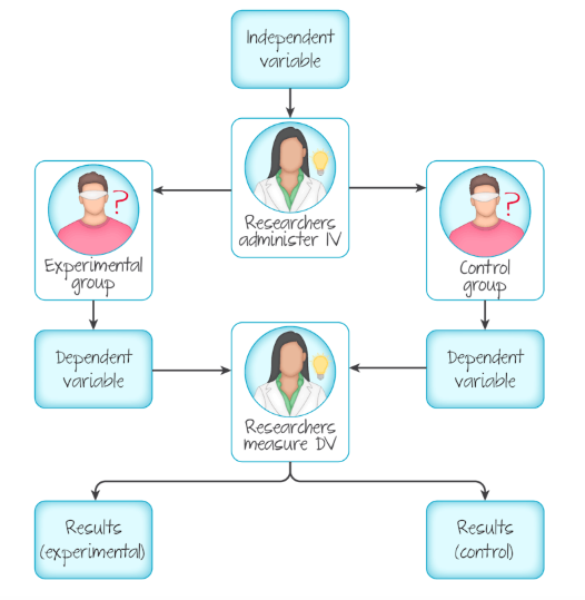 <p>when the participant is unaware of whether they are in the control or experimental group</p><p></p><p>*reduces influence of participant expectancies</p>