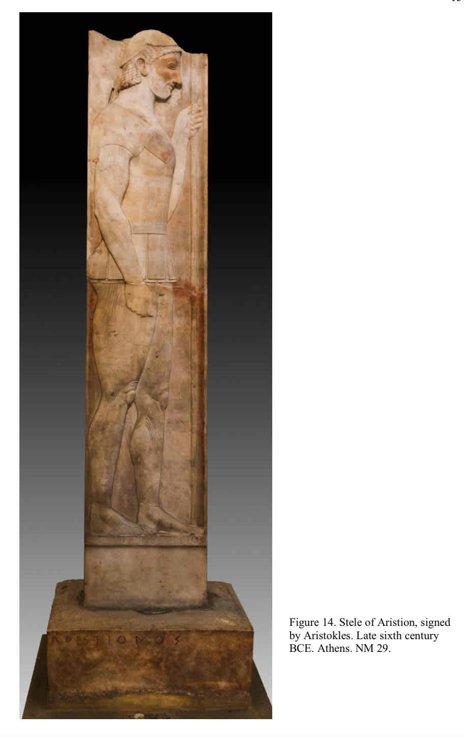 <p>Stele of Aristion</p>