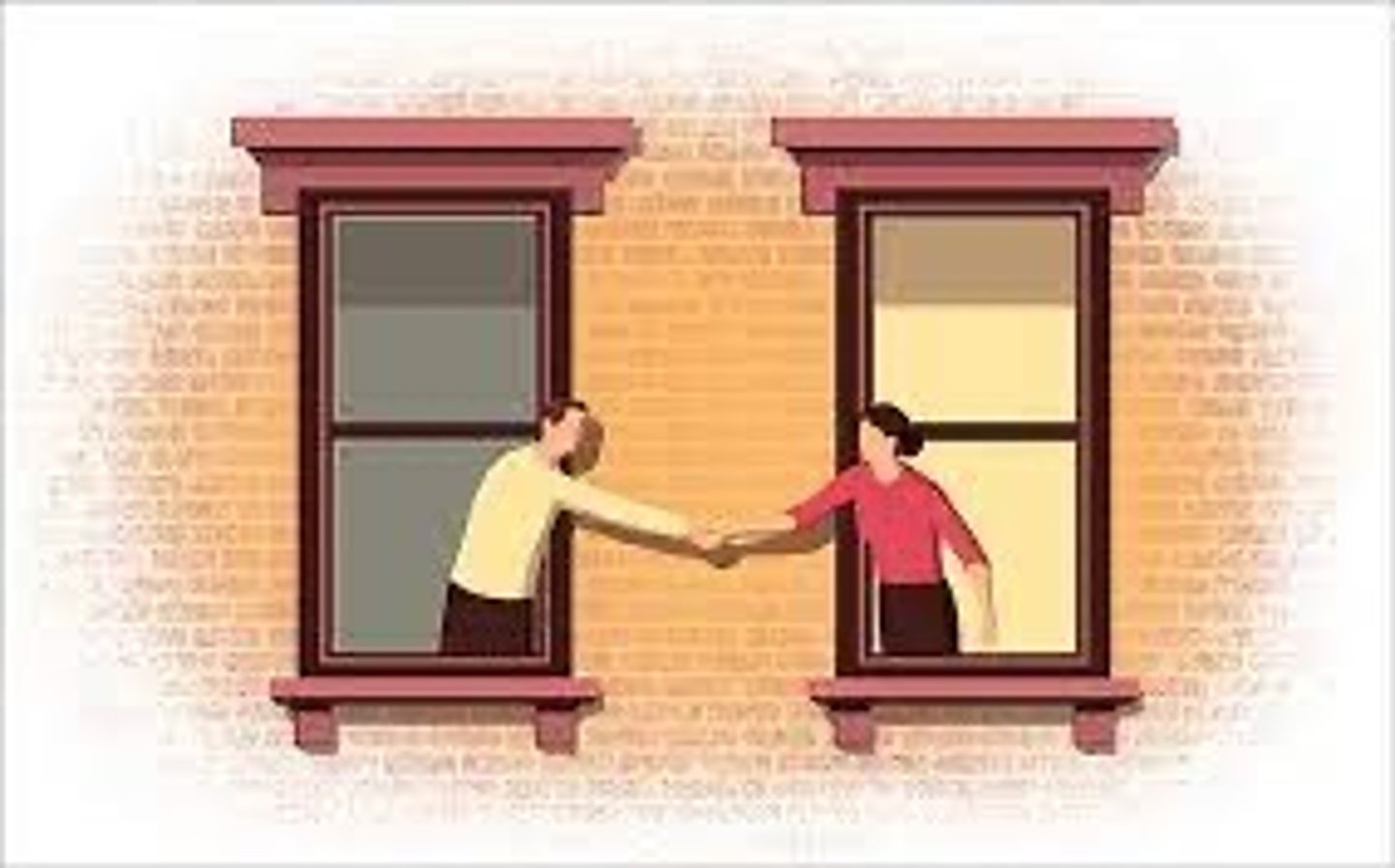 <p>have a polite relationship without conflicts</p>