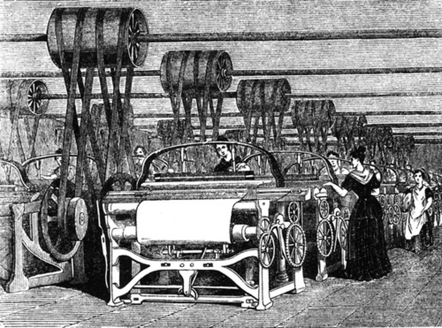 <p>The Waltham-Lowell System was a textile manufacturing system where all steps of cloth production occurred under one singular roof.</p>